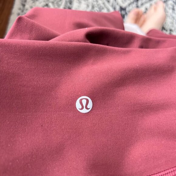 Lululemon Wunder Train Highrise crop leggings, Savannah red, Size 6 B159 - Picture 9 of 9